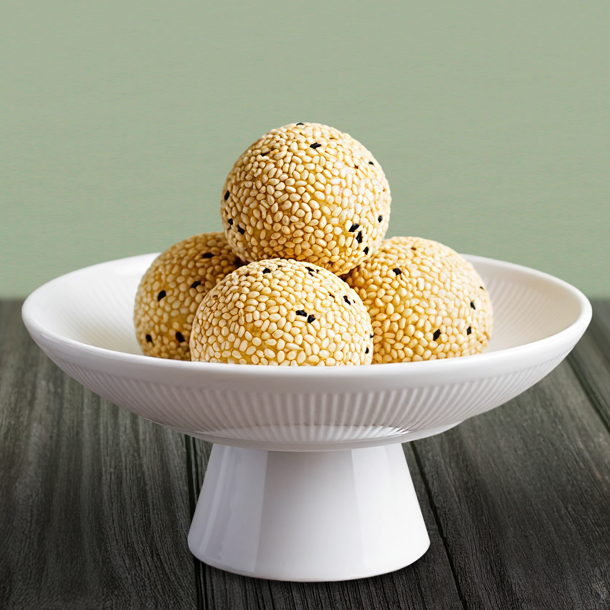 red bean sesame ball